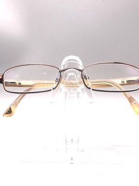 Emporio Armani EA 9313 Brown Tan Rectangular Eyeglasses Frames Italy 51-16-135